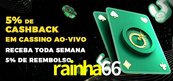 Promoções do cassino ao Vivo rainha66